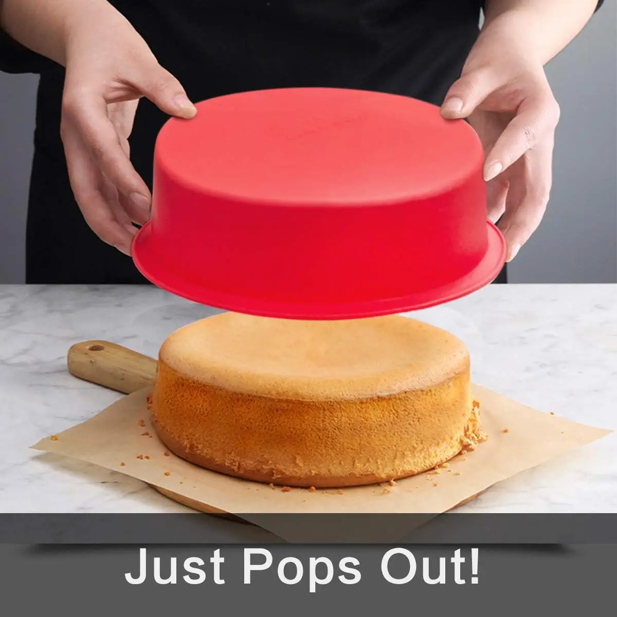 Moule à gâteau rond en silicone antiadhésif – Image 2