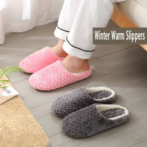 Chaussons d'intérieur en coton doux
