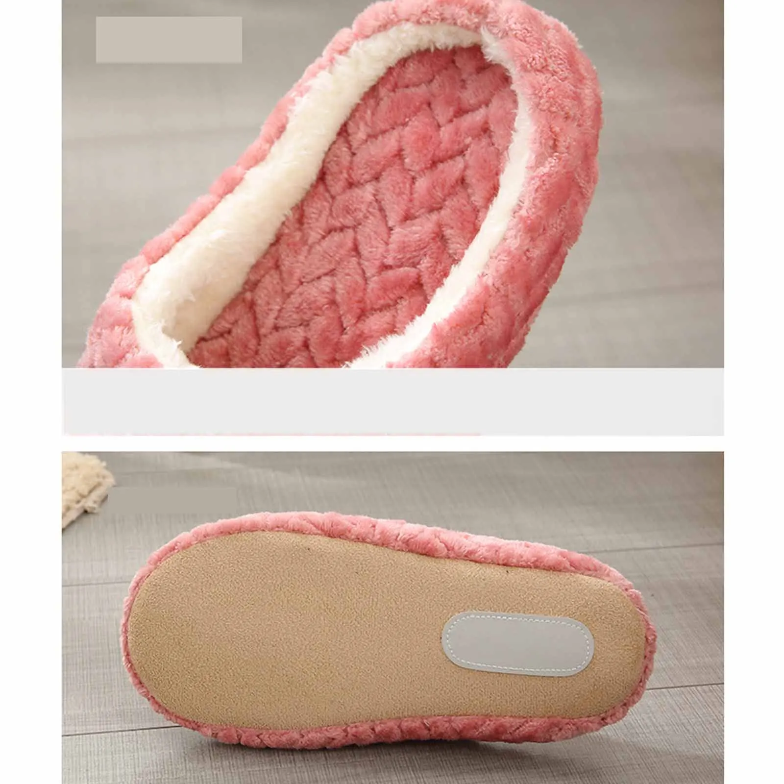 Chaussons d'intérieur en coton doux – Image 4