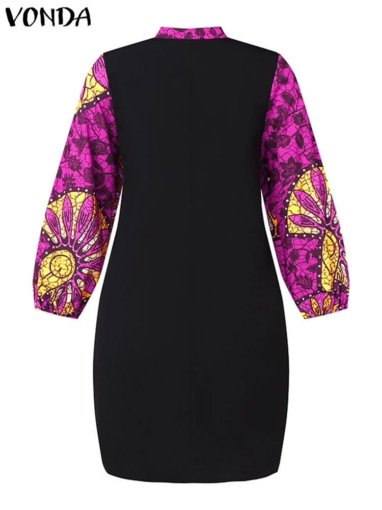 Robe africaine à manches longues bouffantes – Image 4