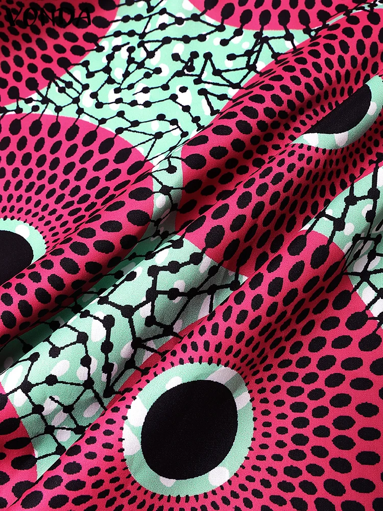 Robe africaine en col V à manches longues – Image 5