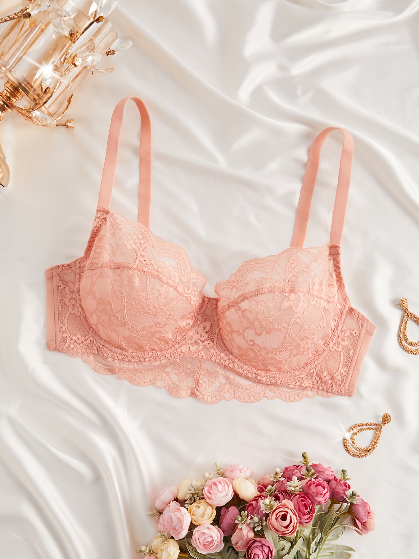 Soutien gorge sexy en dentelle avec armature & sans rembourrage – Image 3