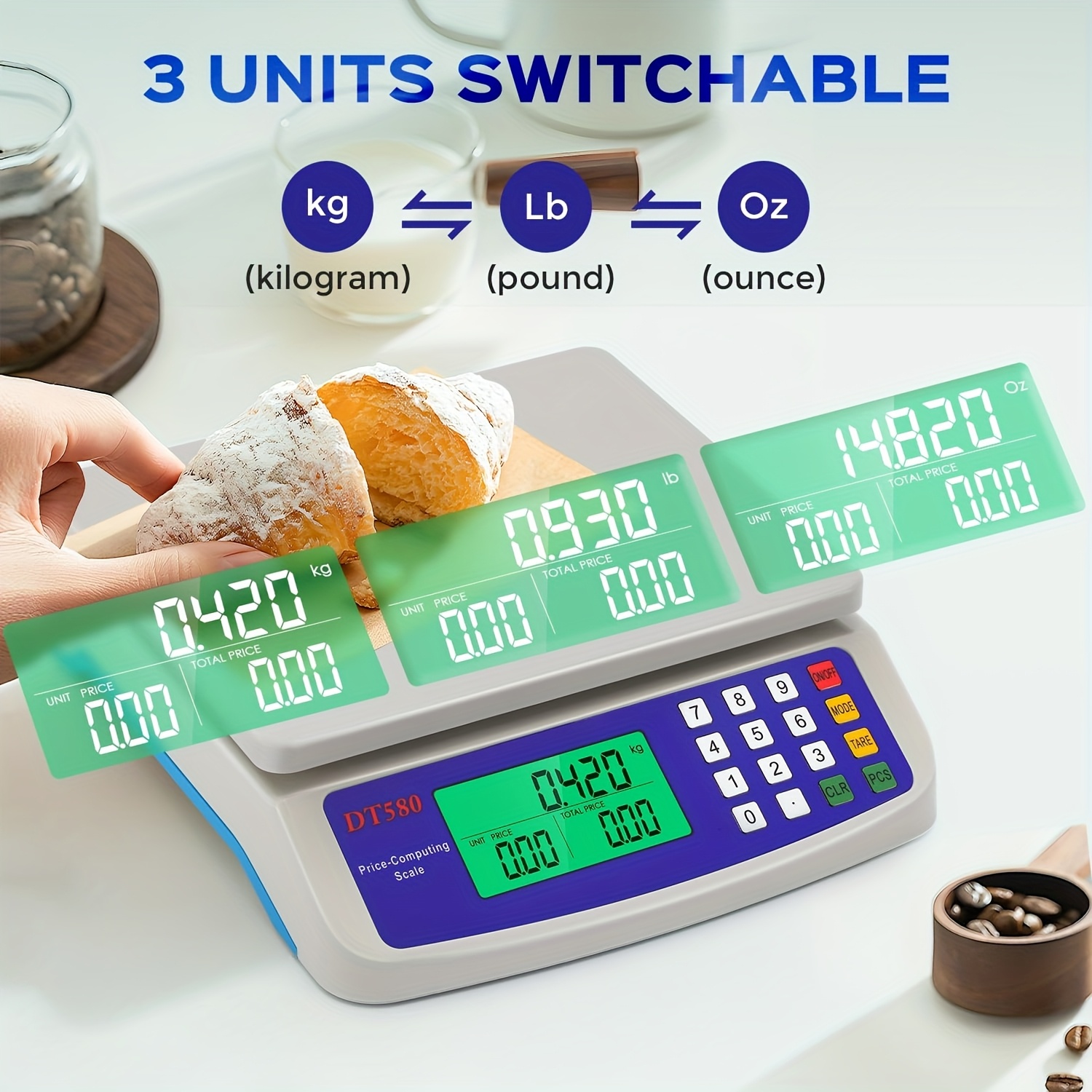 Balance de cuisine numérique poids max 30 kg – Image 5