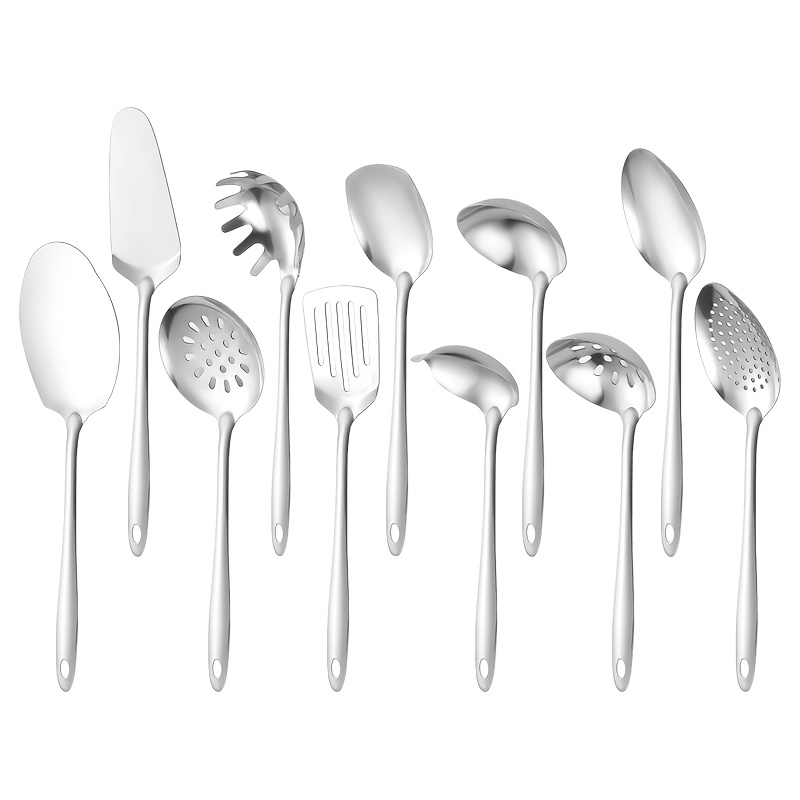 Ensemble 11 pièces d'ustensiles de cuisine en acier inoxydable – Image 7