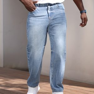 Jean à coupe droite avec poches