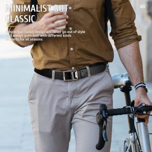 Ceinture en cuir PU avec boucle en alliage