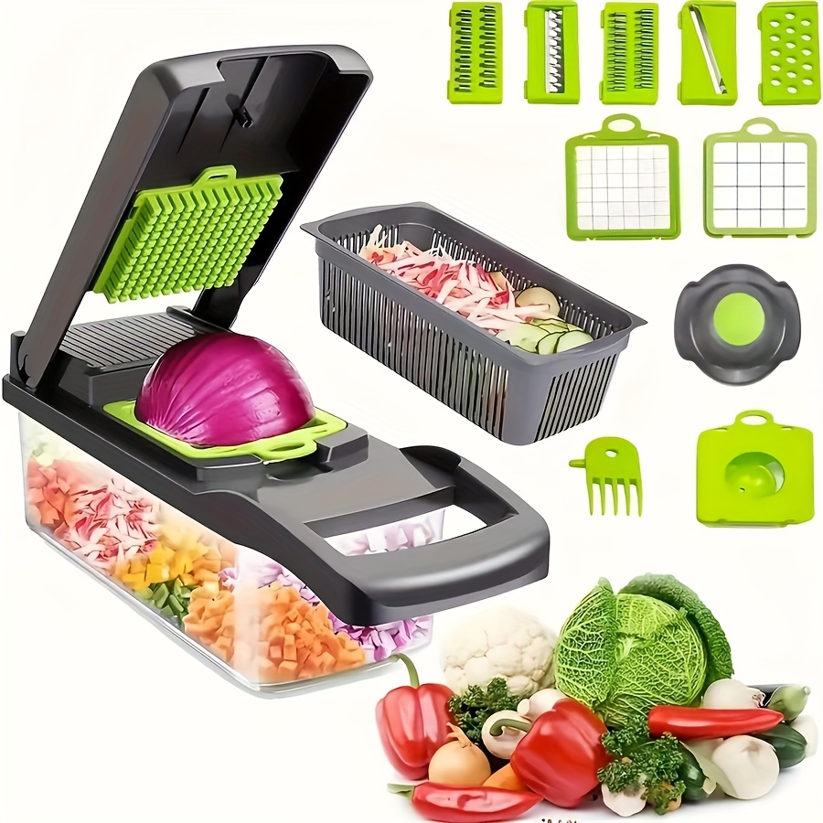 Kit hachoir & trancheur de légumes multifonction 16 en 1 – Image 4