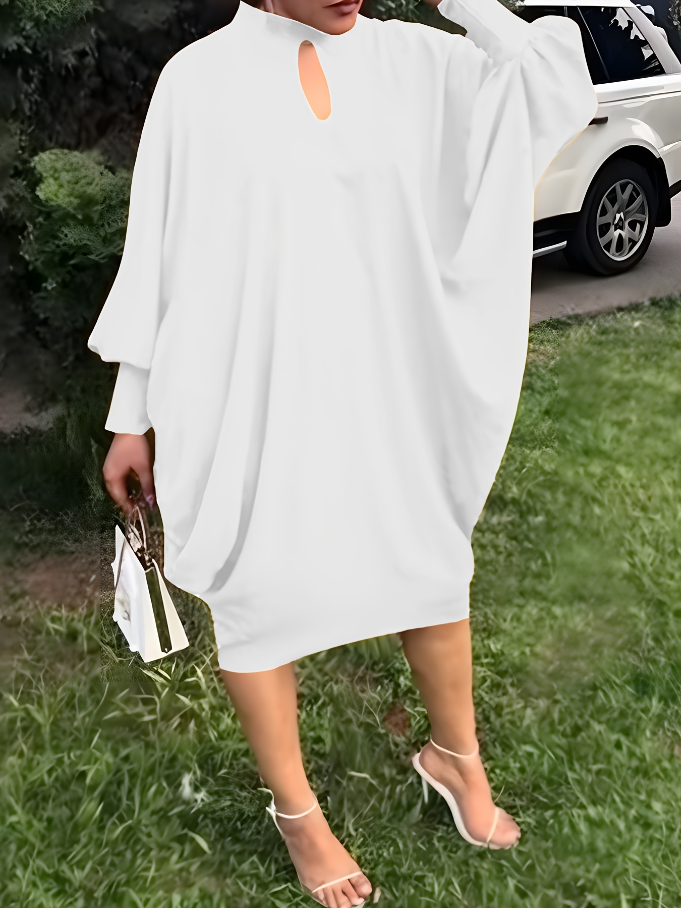 Robe chic extensible à col rond – Image 7