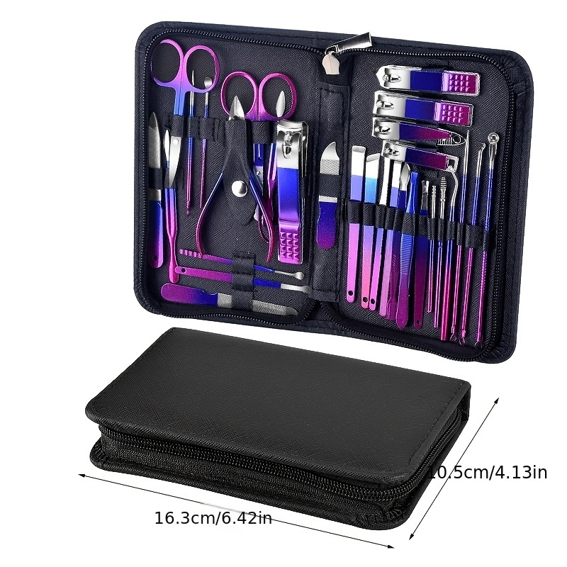Ensemble manucure en acier inoxydable de 30 pièces – Image 5