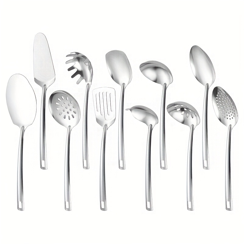 Ensemble 11 pièces d'ustensiles de cuisine en acier inoxydable – Image 4