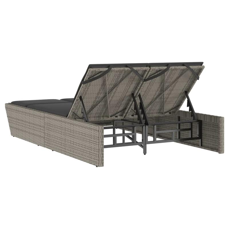 Chaise double longue avec coussins – Image 7