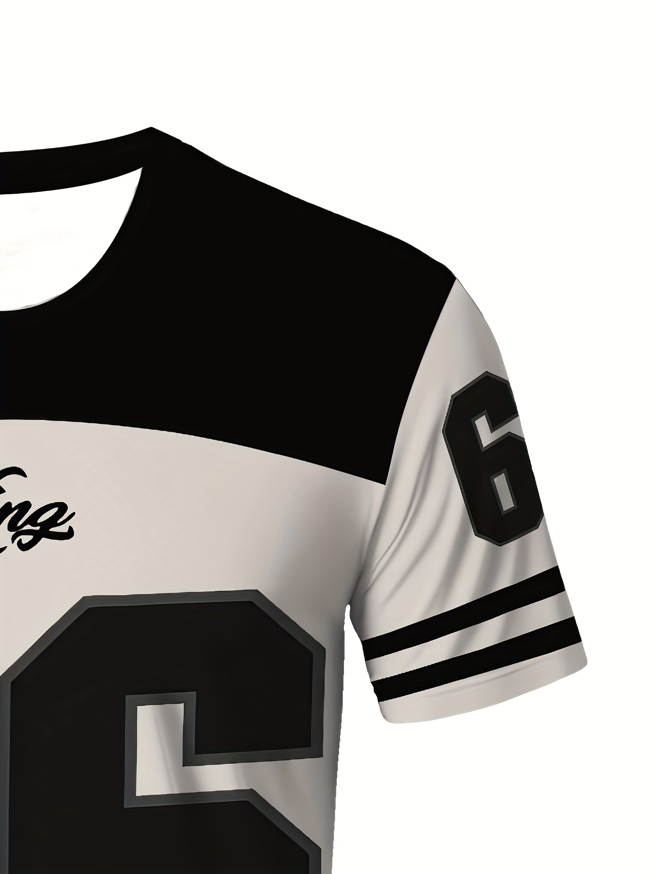 T-shirt imprimé intégral 66 numéros à col rond à manches courtes – Image 5