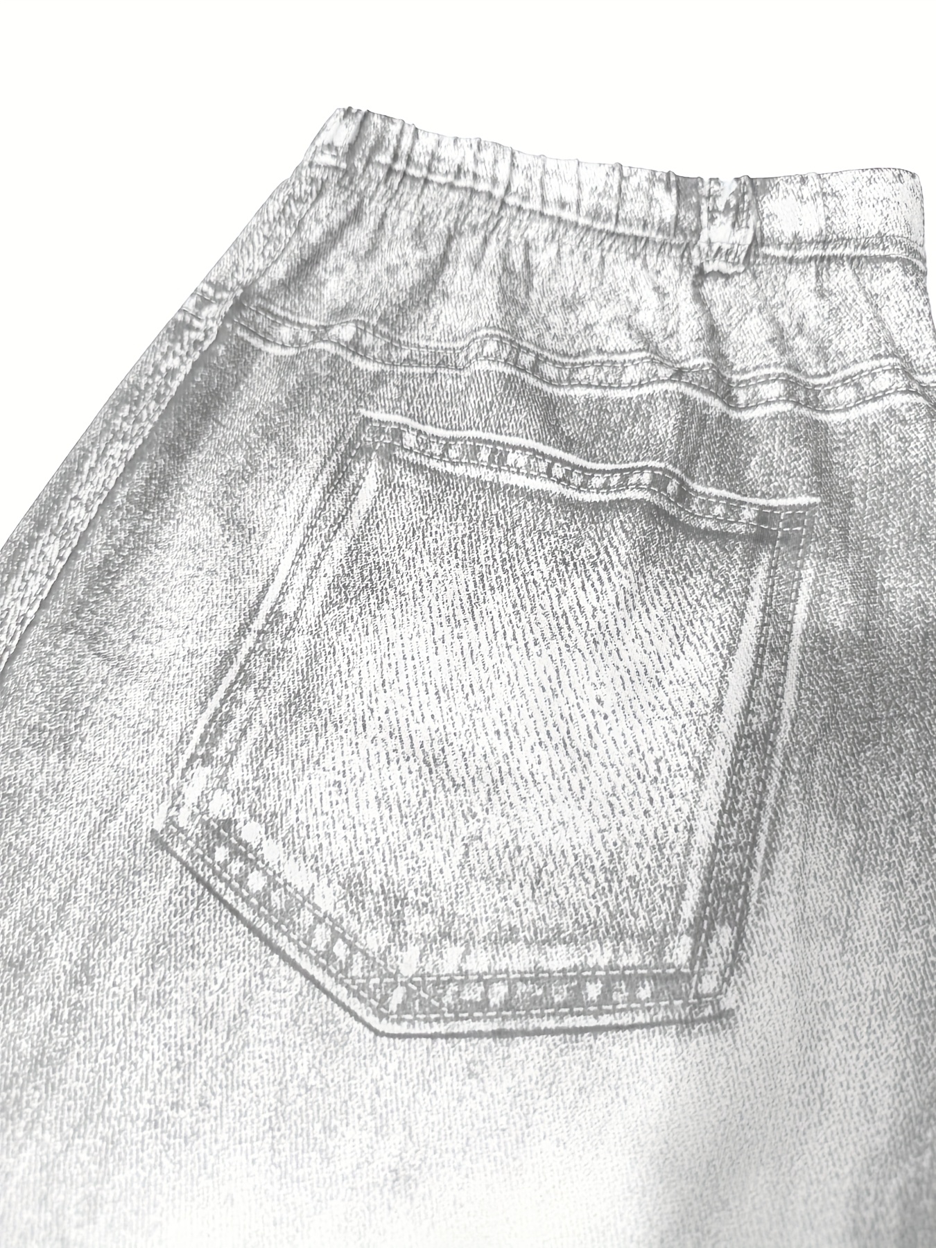 Jupe crayon moulante imprimée papillon ajustée en tricot hautement élastique – Image 8