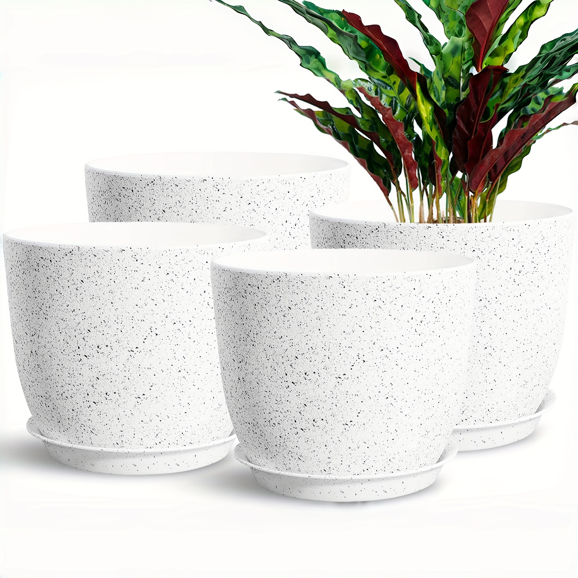 Ensemble 8 pièces pots & plateaux en plastiques – Image 11