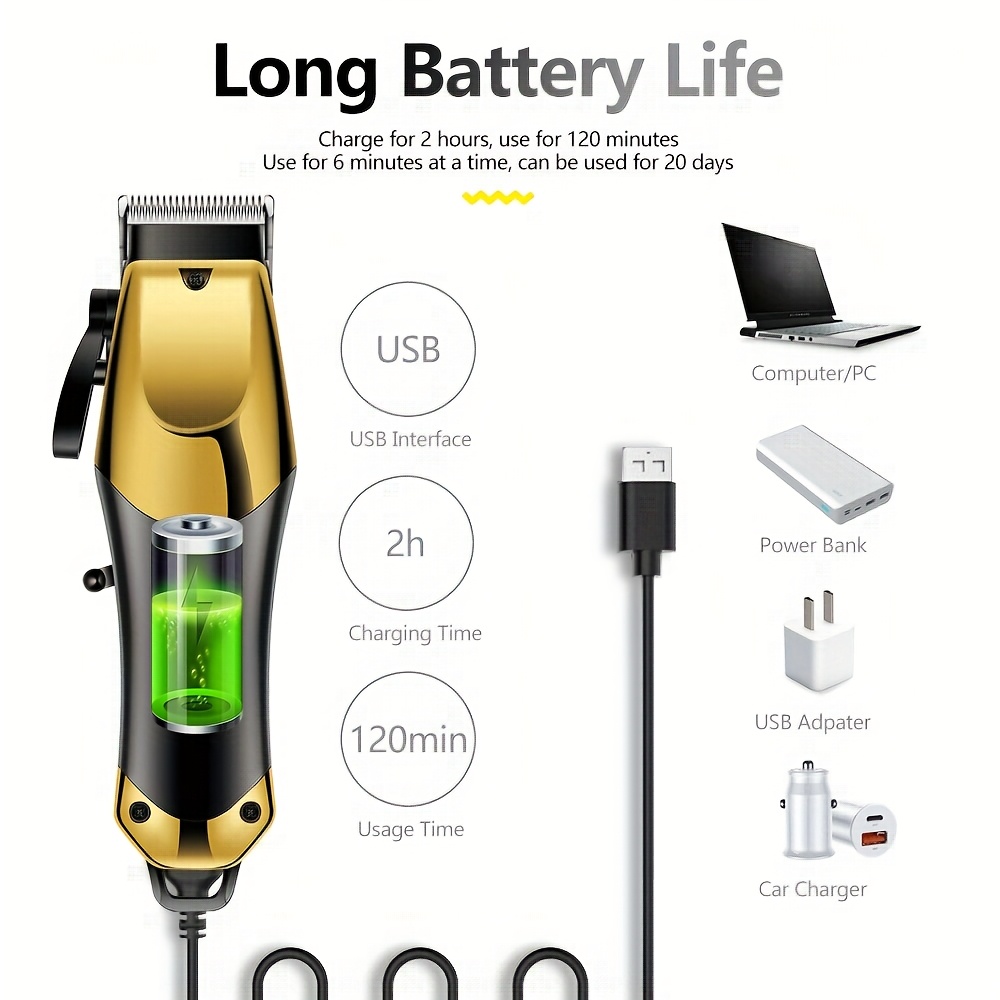 Ensemble tondeuse électrique 3 pièces avec écran LED – Image 3