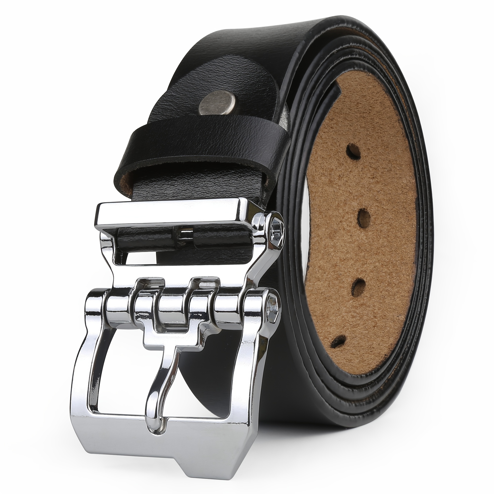 Ceinture en cuir de vache avec boucle en alliage – Image 8