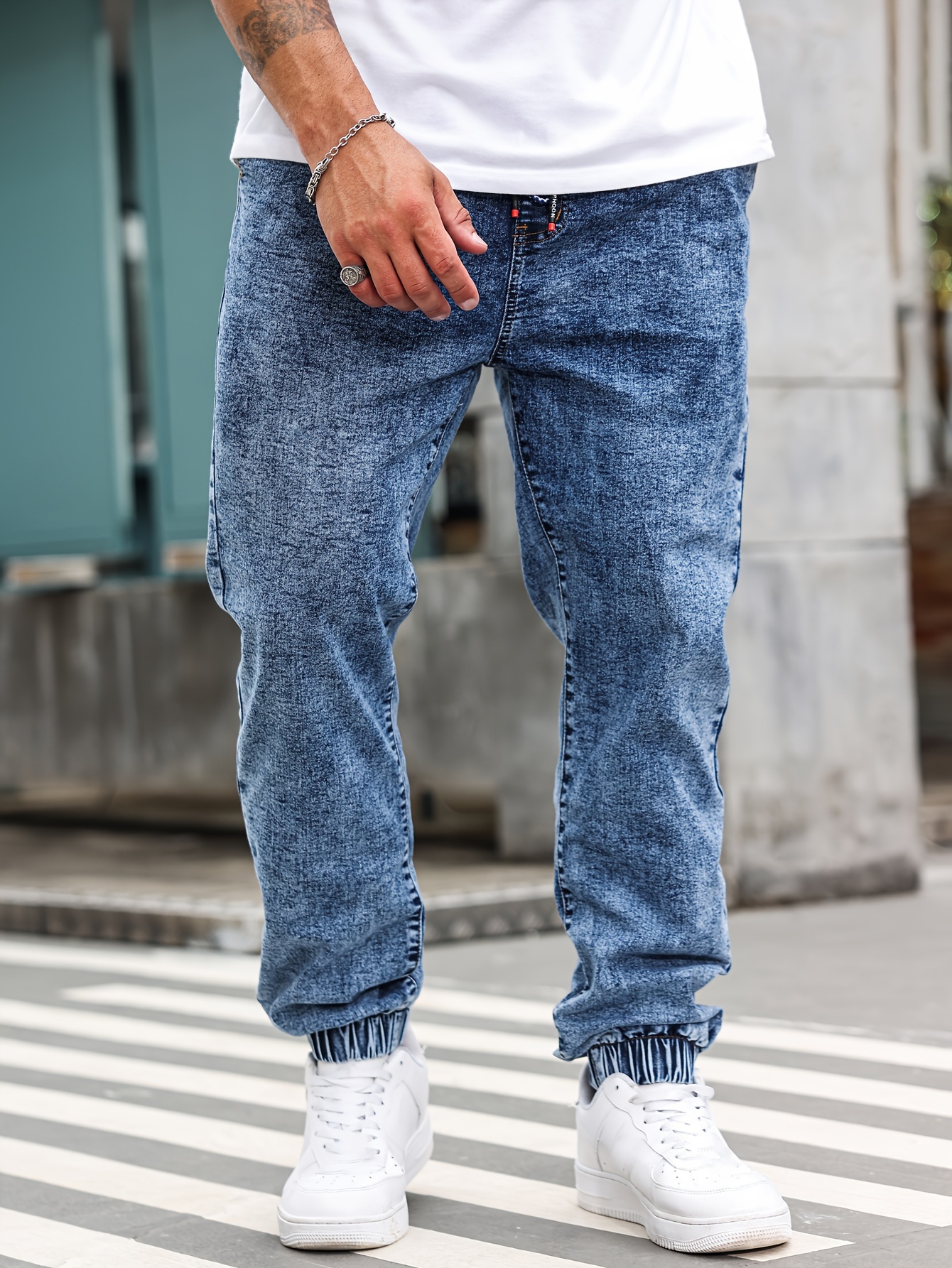 Jean extensible avec poches décontracté – Image 7