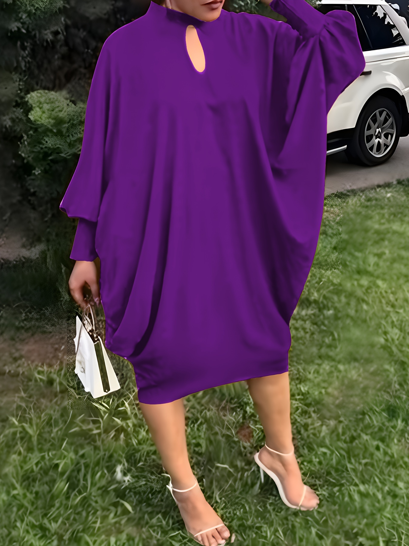 Robe chic extensible à col rond – Image 8