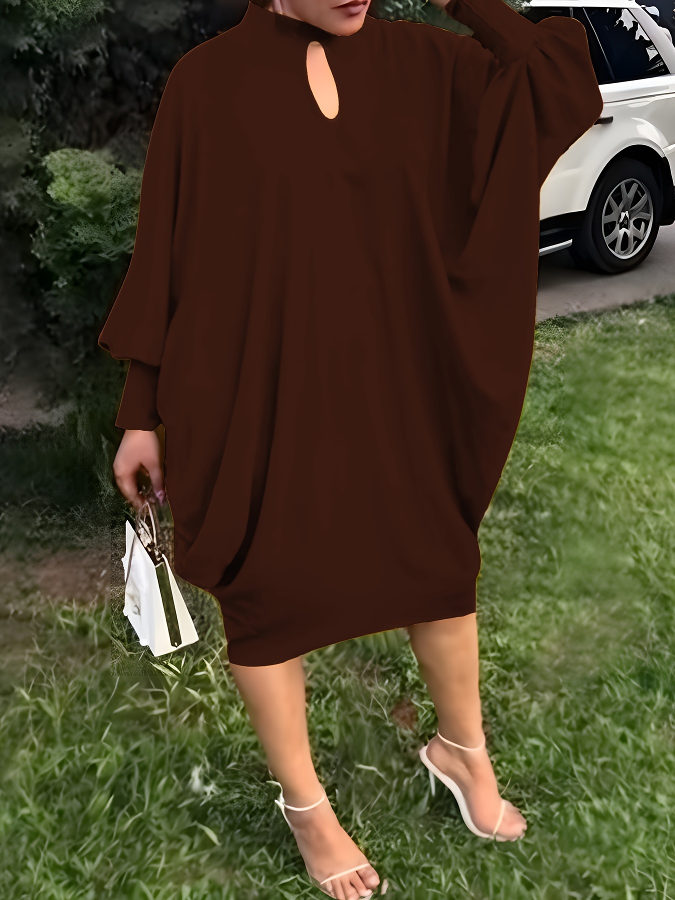 Robe chic extensible à col rond – Image 5