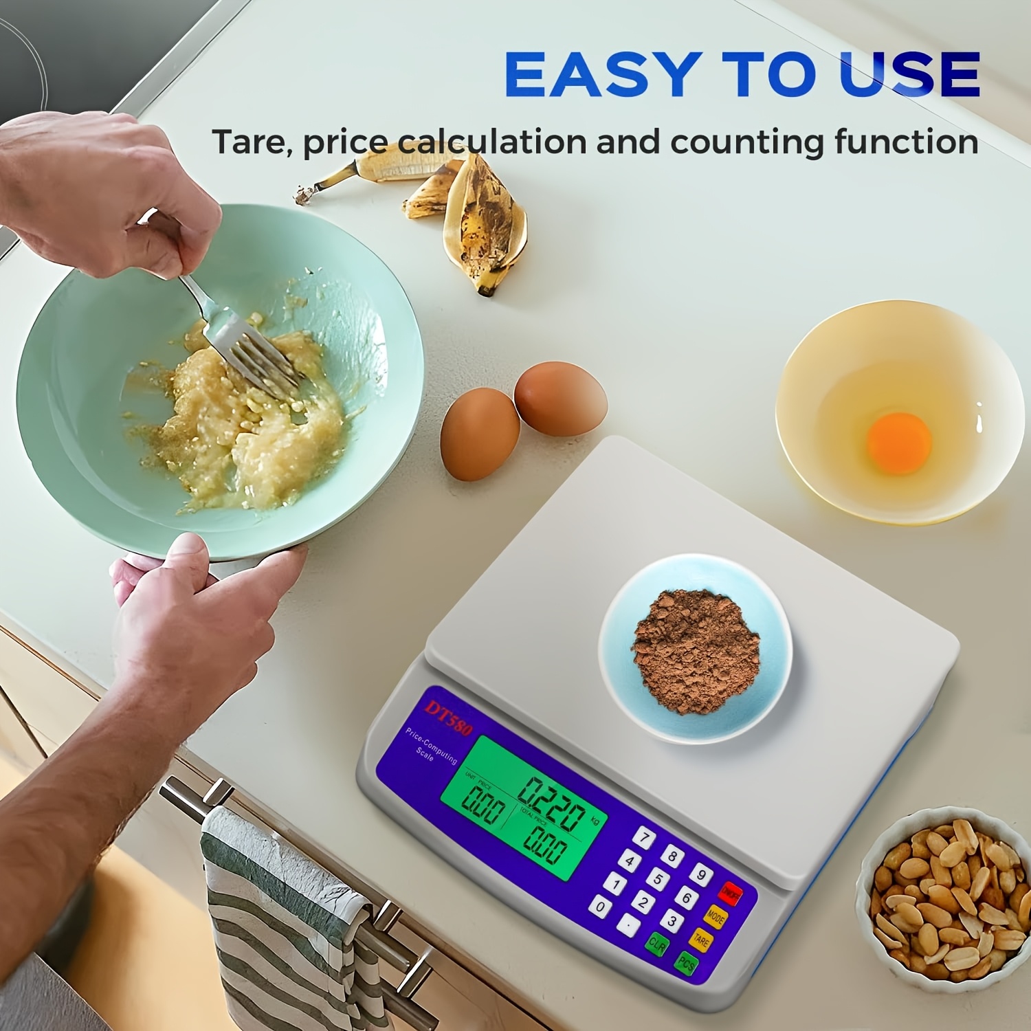 Balance de cuisine numérique poids max 30 kg – Image 4