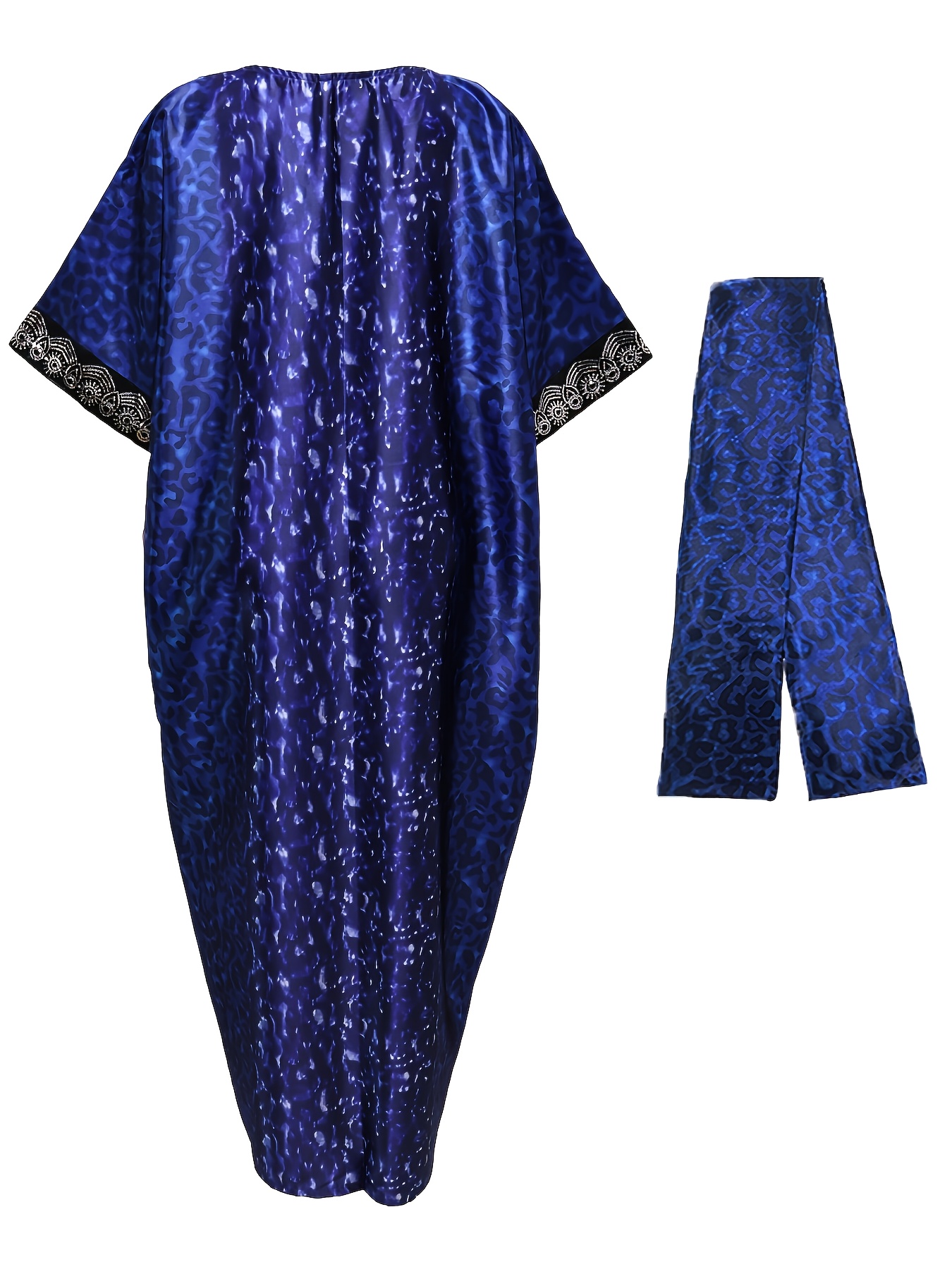 Robe à paillettes boubou ample – Image 5