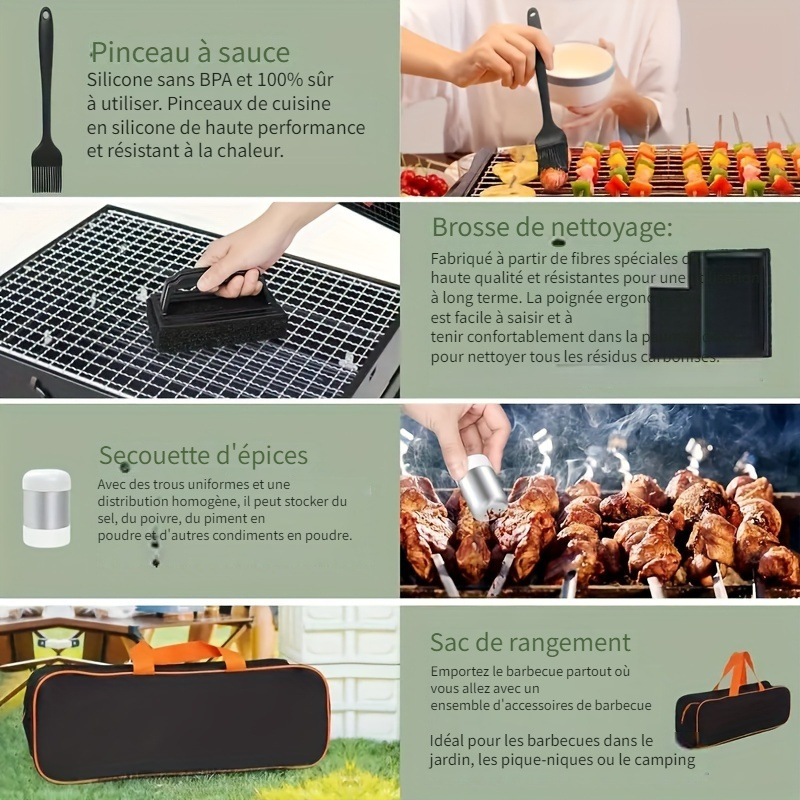 Kit de 34 outils de barbecue – Image 7