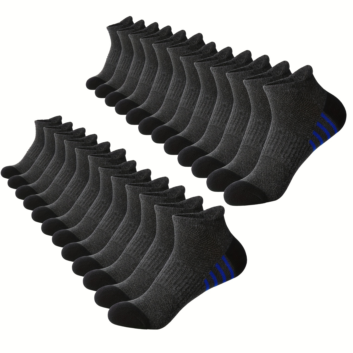 12 paires de chaussettes de sport rayées – Image 18