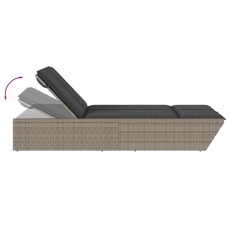 Chaise double longue avec coussins – Image 9