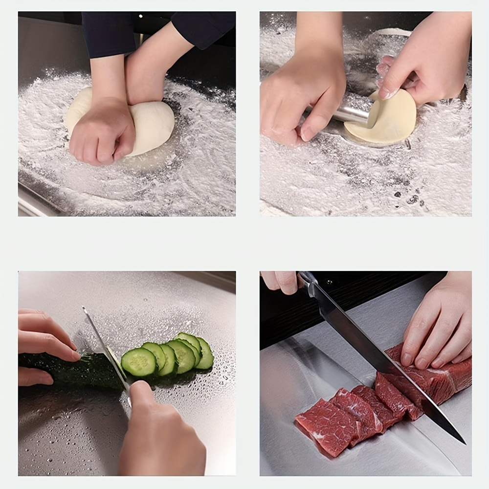 Planche géante à découper en acier inoxydable – Image 9