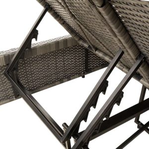 Chaise double longue avec coussins