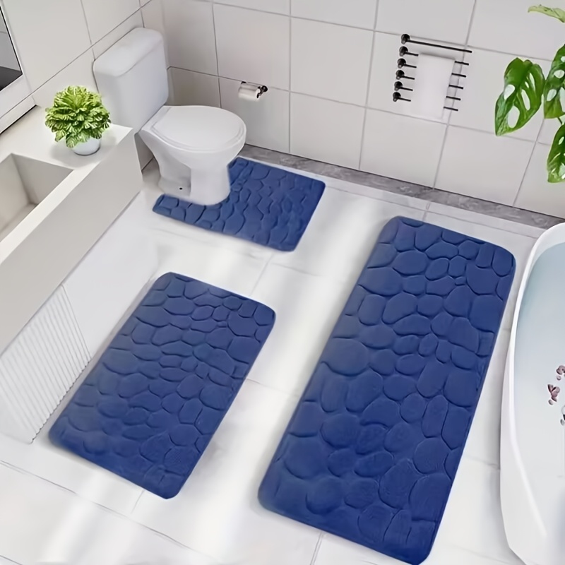 Ensemble de 3 tapis de salle de bain à mémoire de forme – Image 7