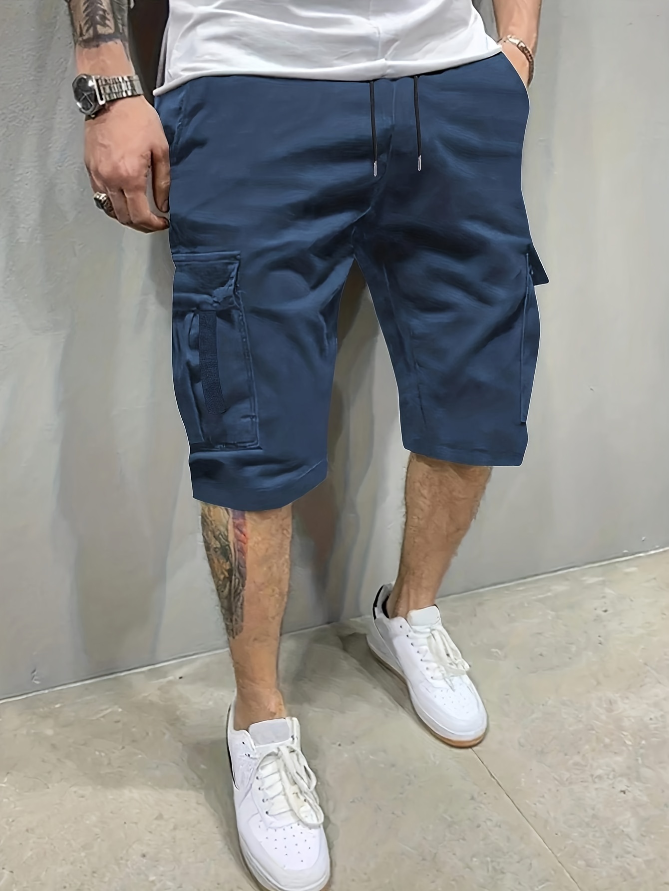Short cargo avec cordon de serrage & poches – Image 2
