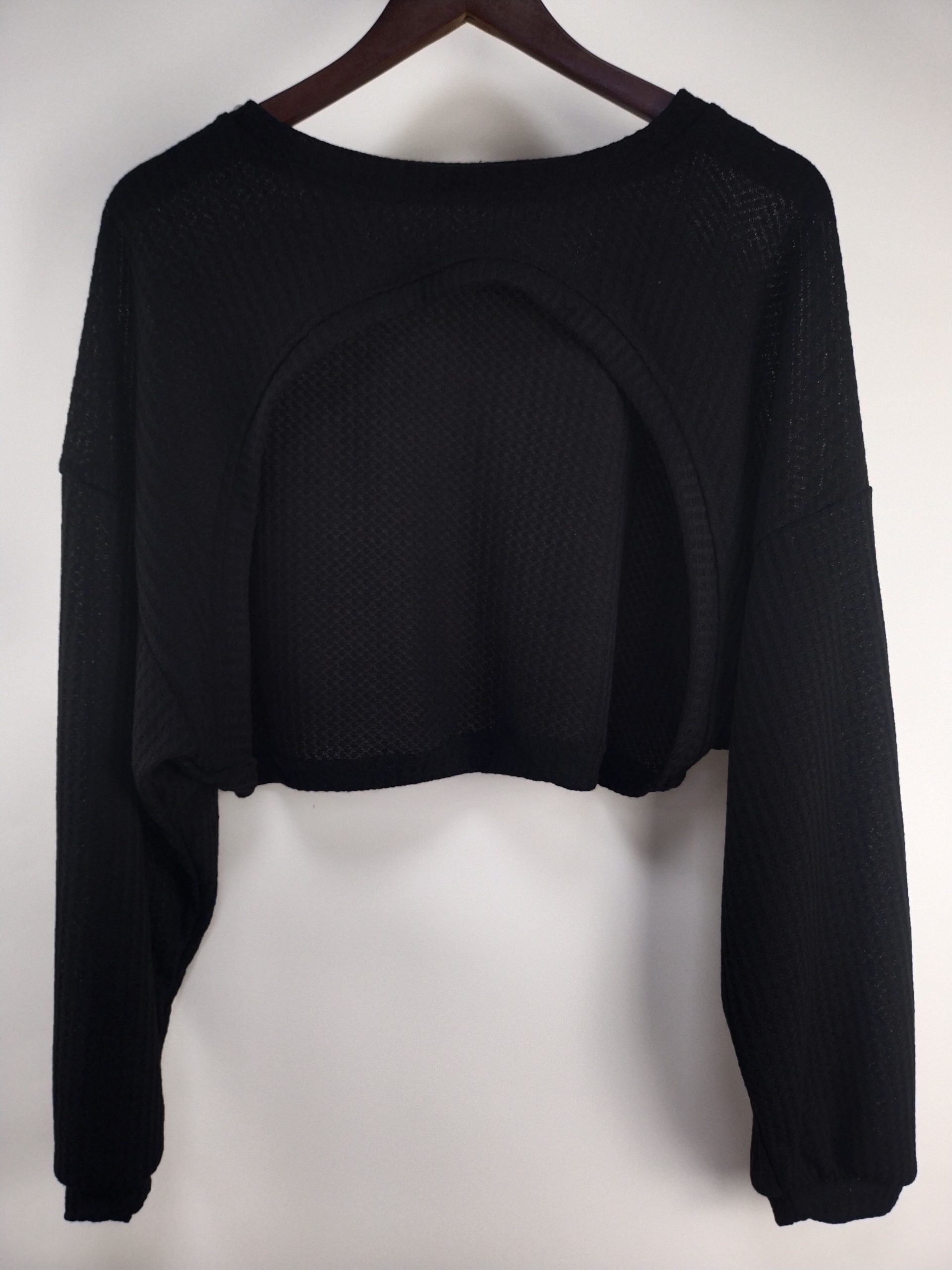 Top en tricot creux à manches longues – Image 7