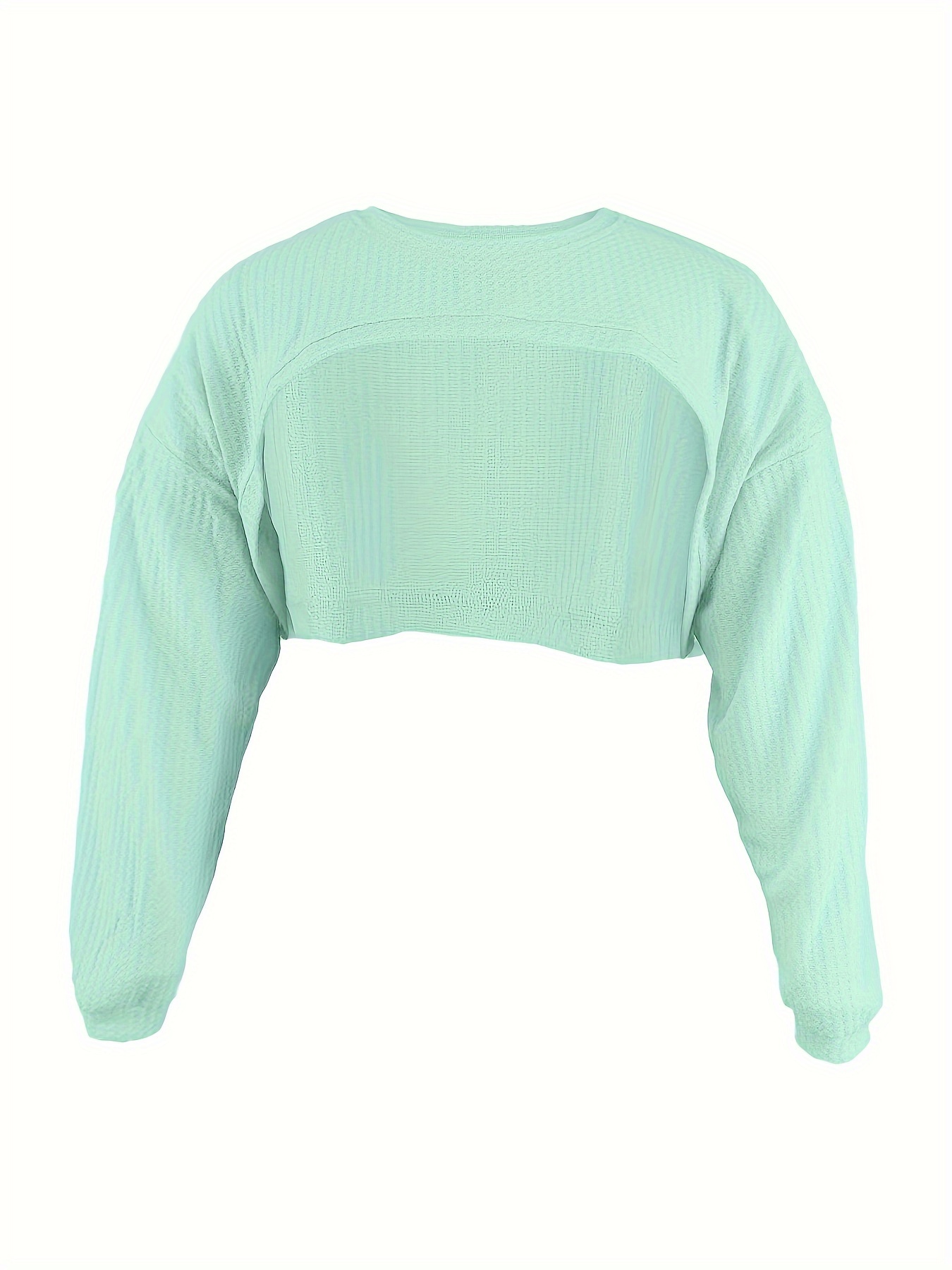 Top en tricot creux à manches longues – Image 6