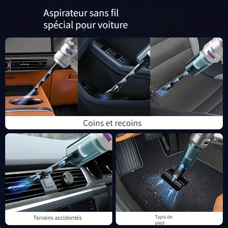 Aspirateur puissant sans balai de 16 000 Pa de 100 watts – Image 8