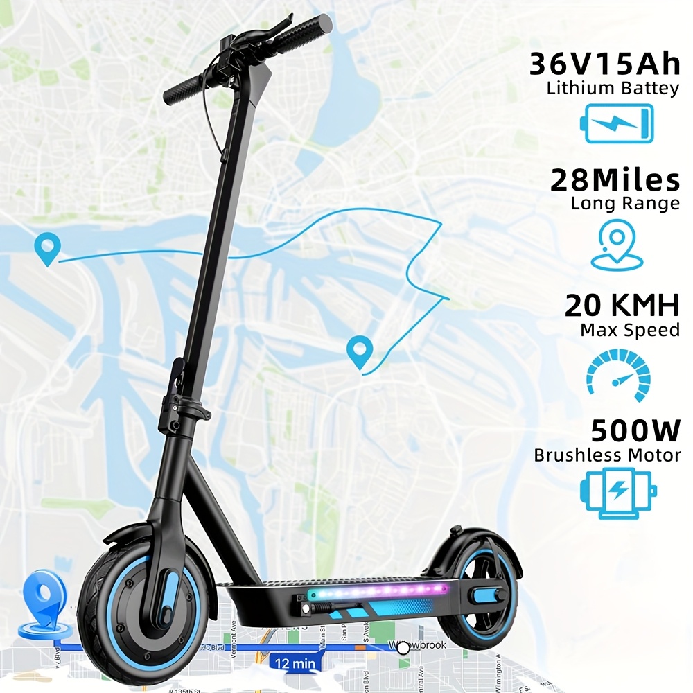Trottinette électrique V10 avec pneu 10" – Image 2