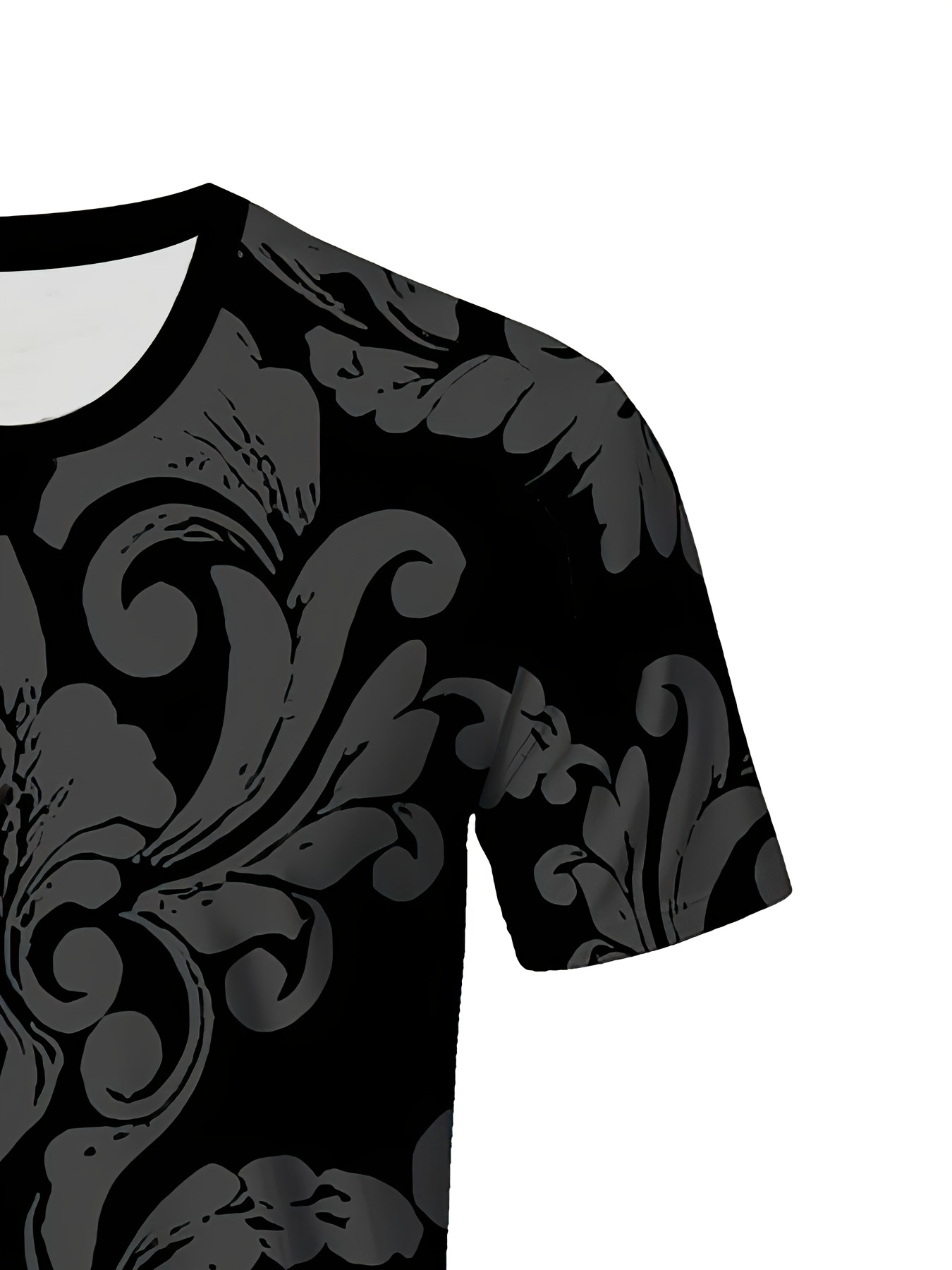 Ensemble t-shirt & short imprimé géométrique en tissu tricoté à élasticité légère – Image 5
