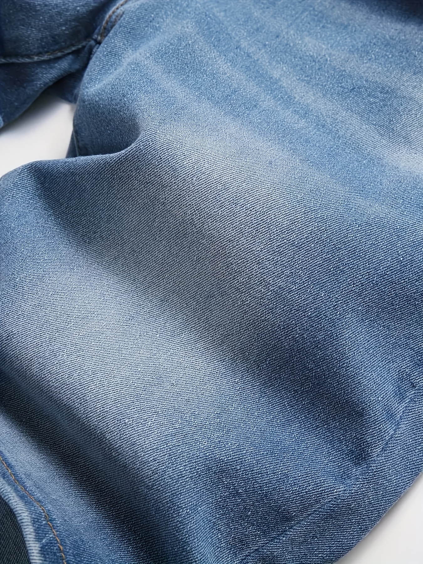Baggy short en denim en tissu extensible doux – Image 9