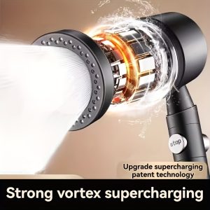 Douchette salle de bain à main réglable de luxe en 5 modes avec filtre