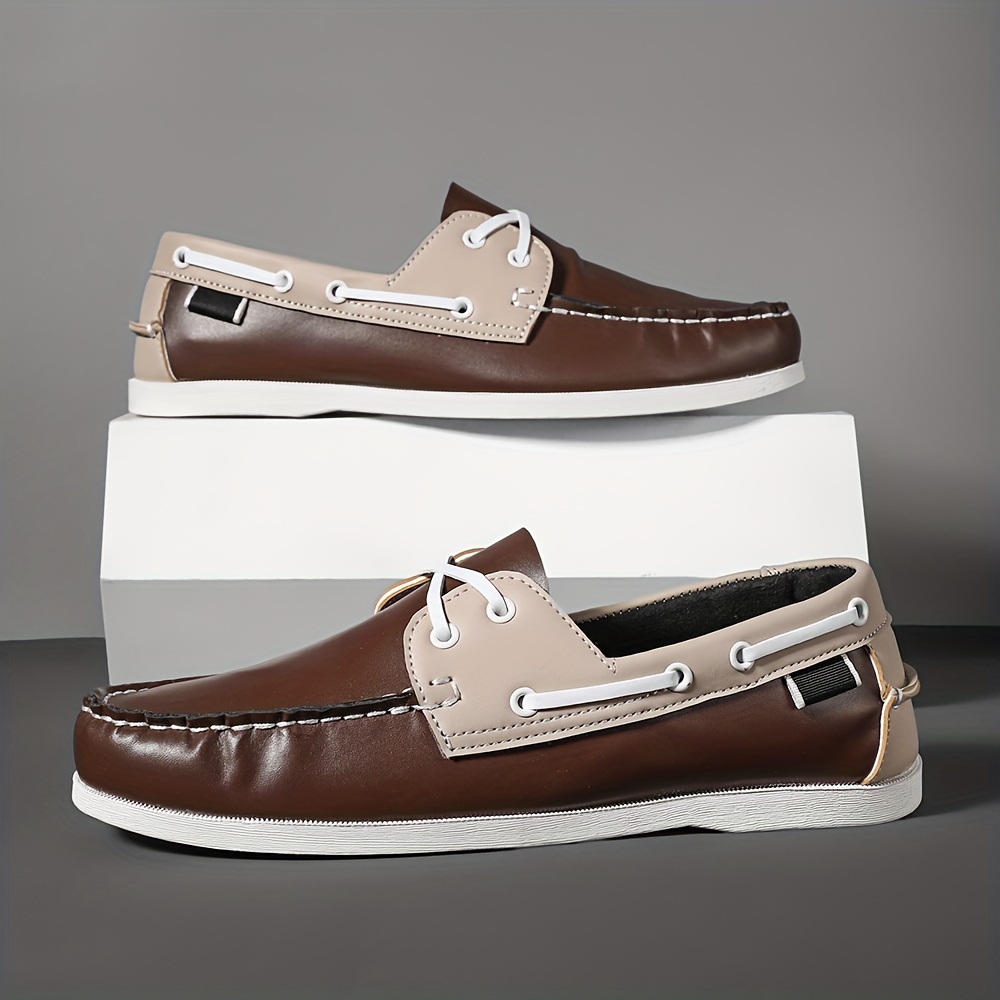 Mocassins à blocs de couleurs à enfiler à semelle souple vintage – Image 12