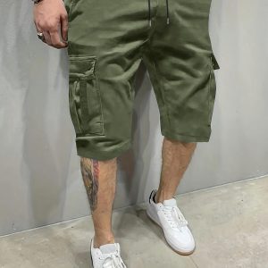 Short cargo avec cordon de serrage & poches