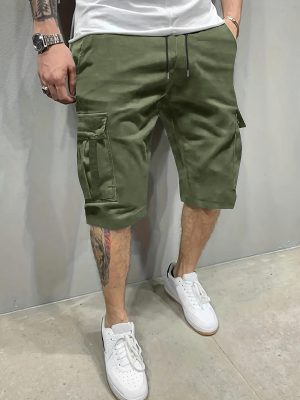 Short cargo avec cordon de serrage & poches