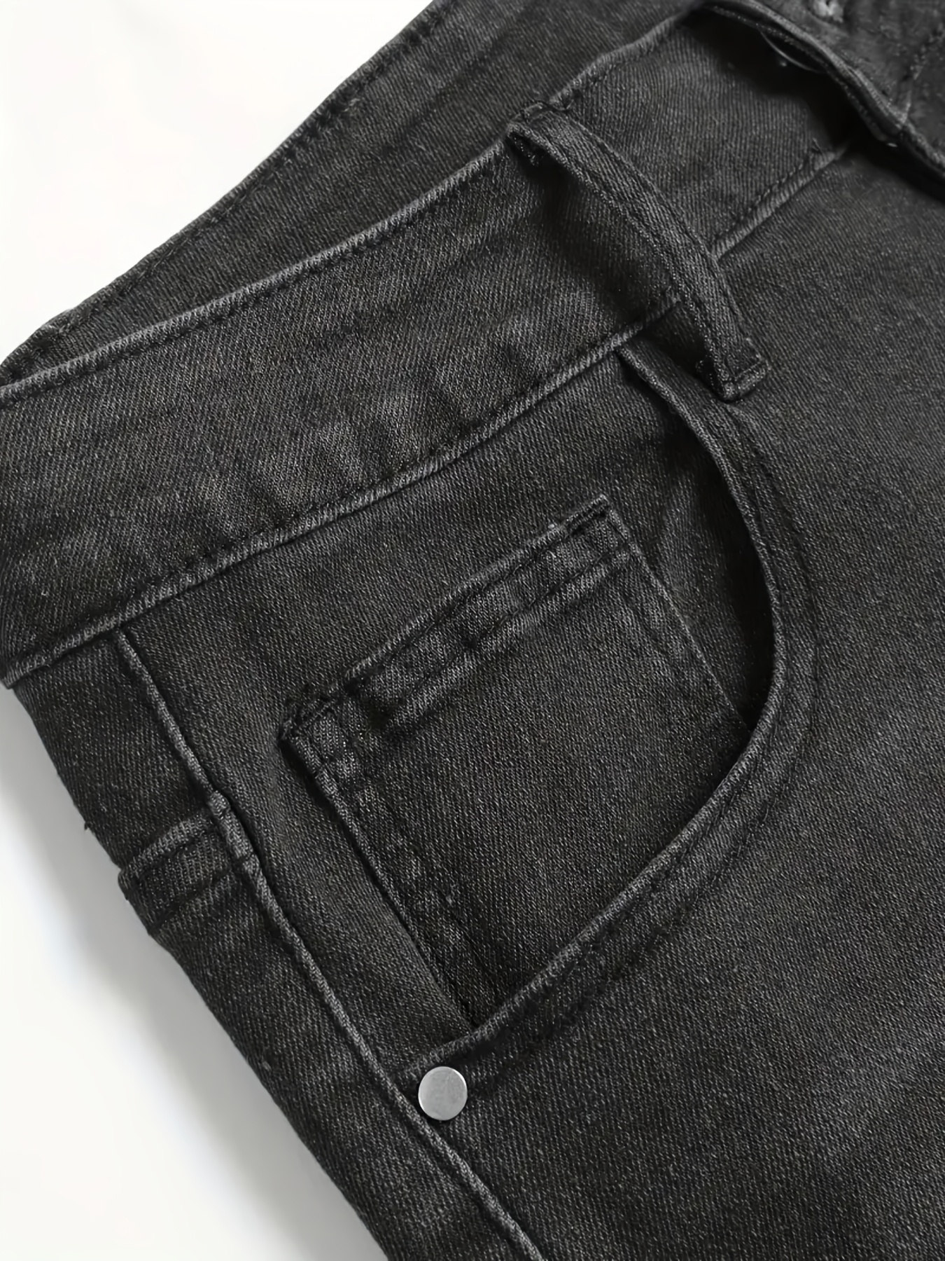 Baggy short en denim en tissu extensible doux – Image 8