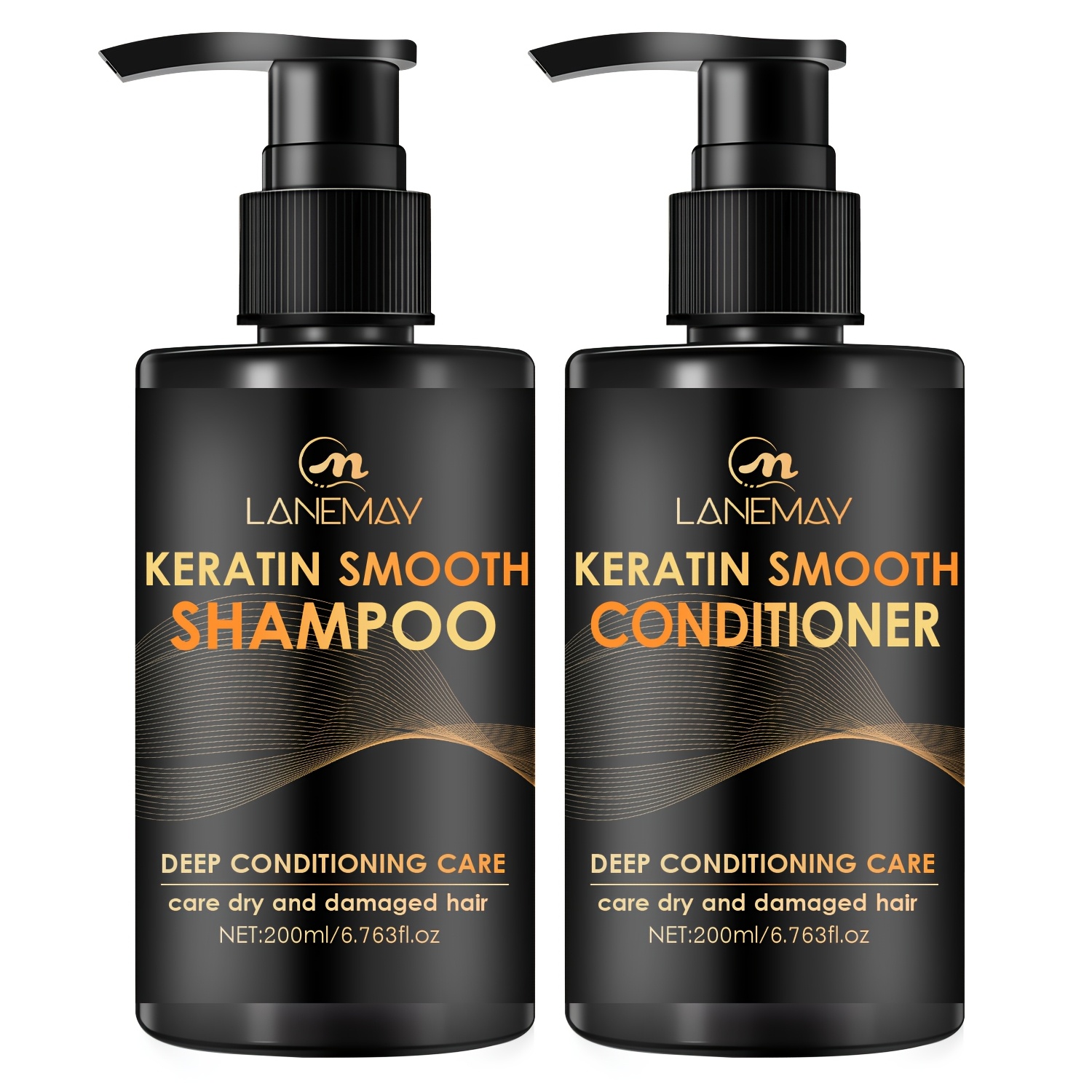 Ensemble shampoing et après-shampoing à la kératine pour des cheveux lisses – Image 6