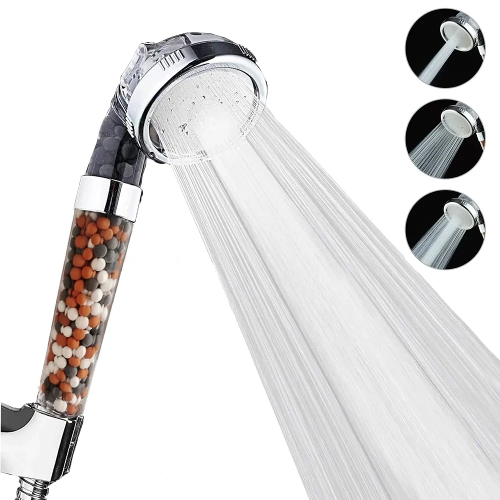 Douchette à main SPA haute pression avec 3 fonctions & filtre à anions