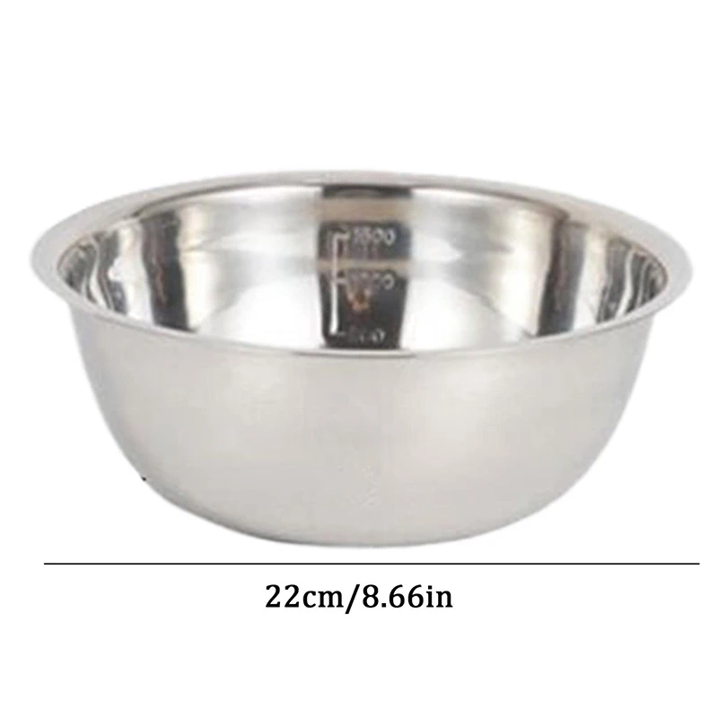 Bols à mélanger en acier inoxydable en 16 cm/20 cm/22 cm – Image 6