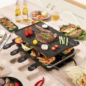 Appareil électrique à raclette pour 8 personnes