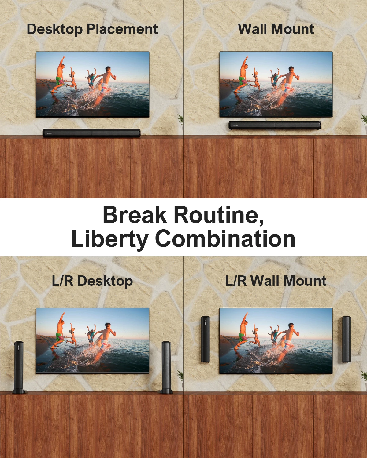 Barre de son bluetooth 5.3 de 100 watts 2 en 1 – Image 5