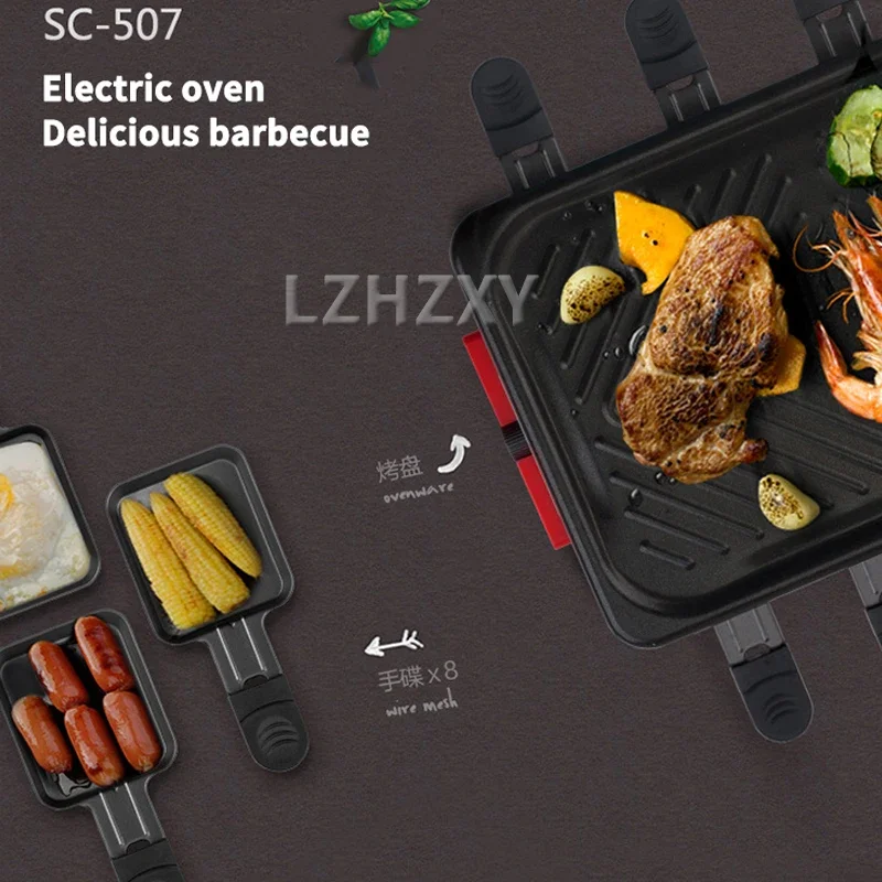 Grill de table électrique pour 8 personnes surface antiarina – Image 6
