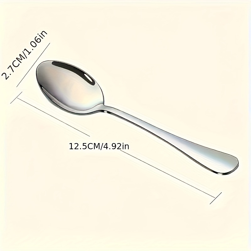 Cuillères à café en acier inoxydable par lot de 12 – Image 3
